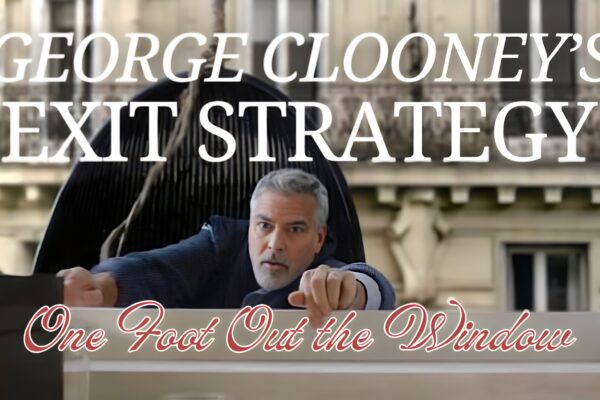 George Clooney’s Exit Strategy: One Foot Out the Window