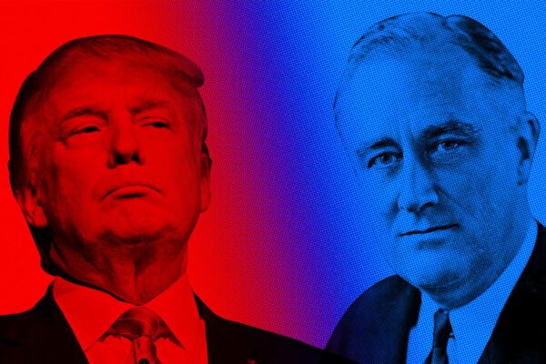 THE WAR PRESIDENT WHO NEVER LEFT: TRUMP EYES THIRD TERM IN FDR DRAG